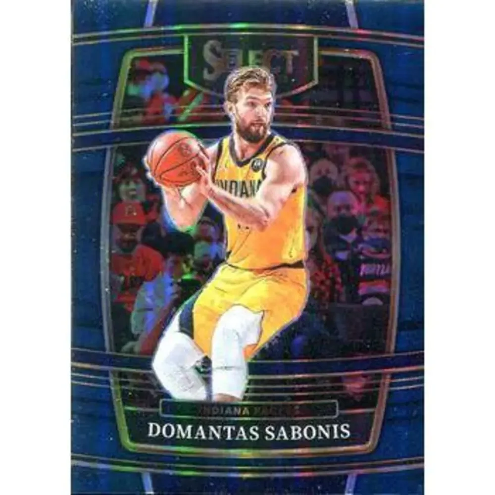 2021-22 Panini Select Domantas Sabonis Blue Prizm #73 Indiana Pacers